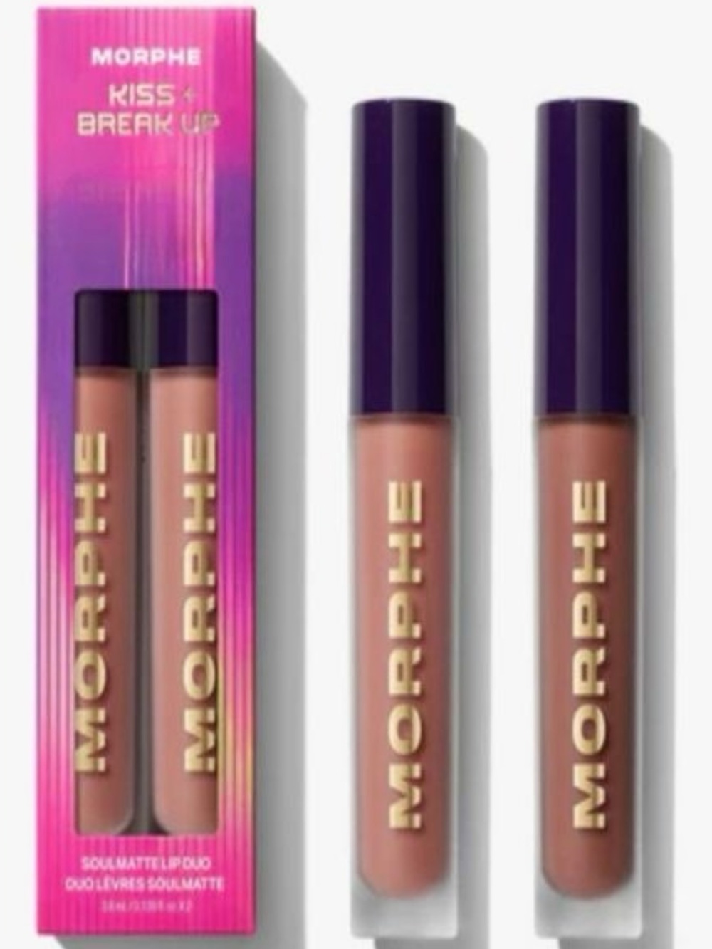 MORPHE LIMITED EDITION KISS + BREAKUP SOULMATTE LIP MOUSSE DUO - Picture 9 of 14